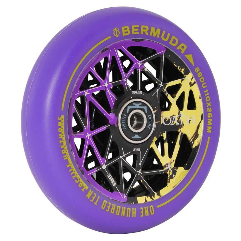 OATH Roue Bermuda 110mm Black Violet Jaune [x2] 3/6