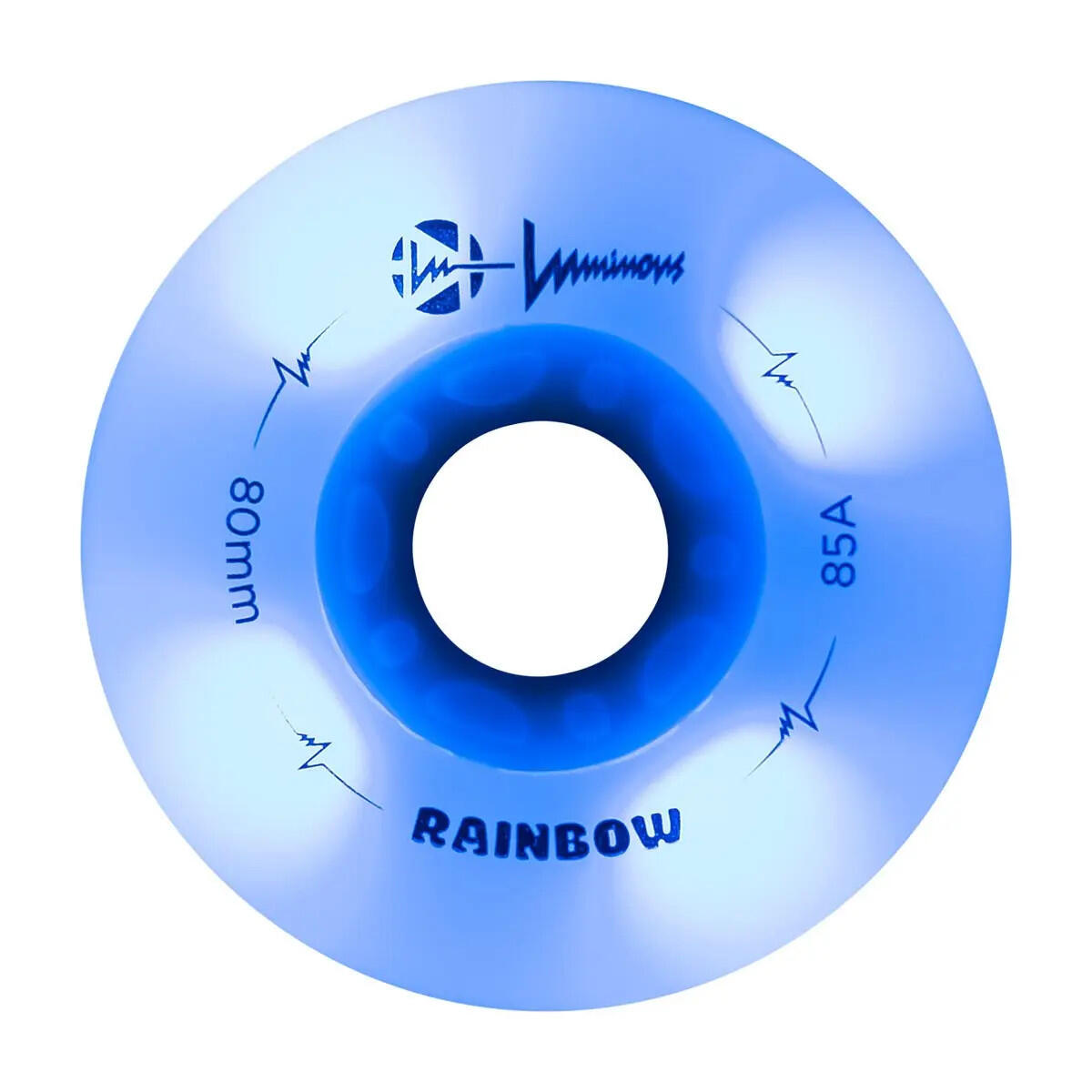 LUMINOUS Roue Inline 85A Arc en ciel Blanc [x4] 3/6