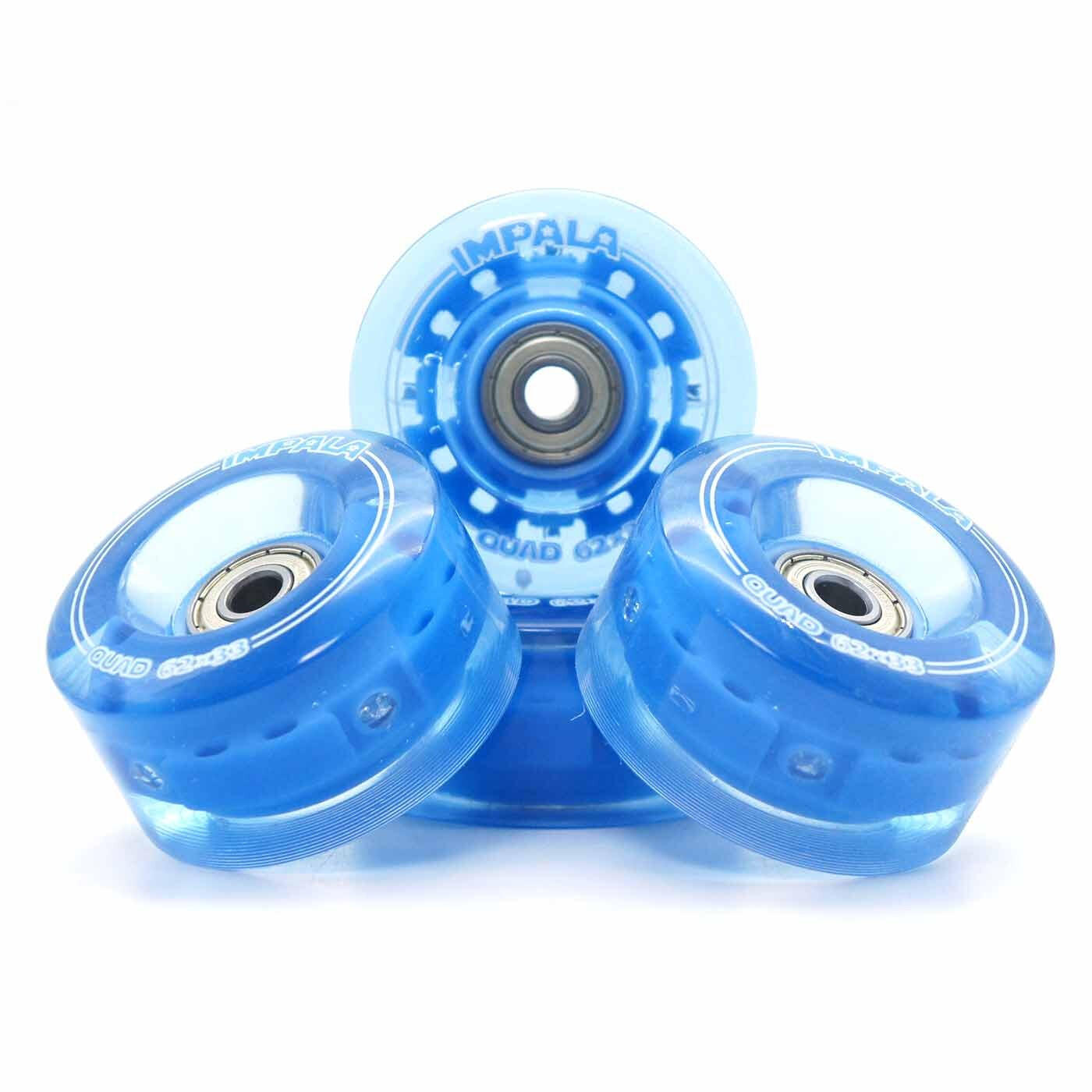 Impala Light Up Quad Wheel 4pk - Blue 4/5