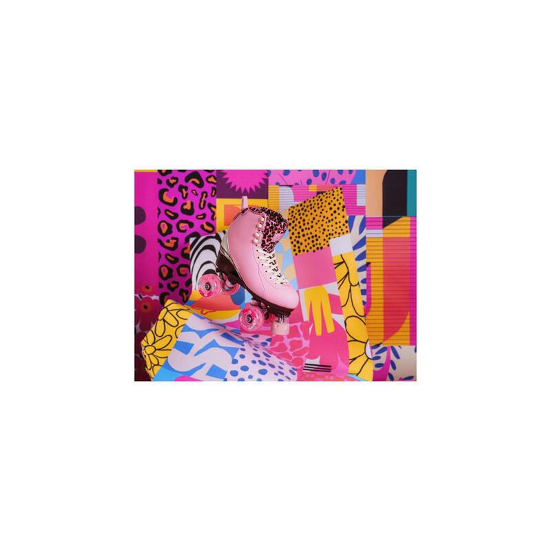 Powerslide Miyu Patine cu role roz leopard