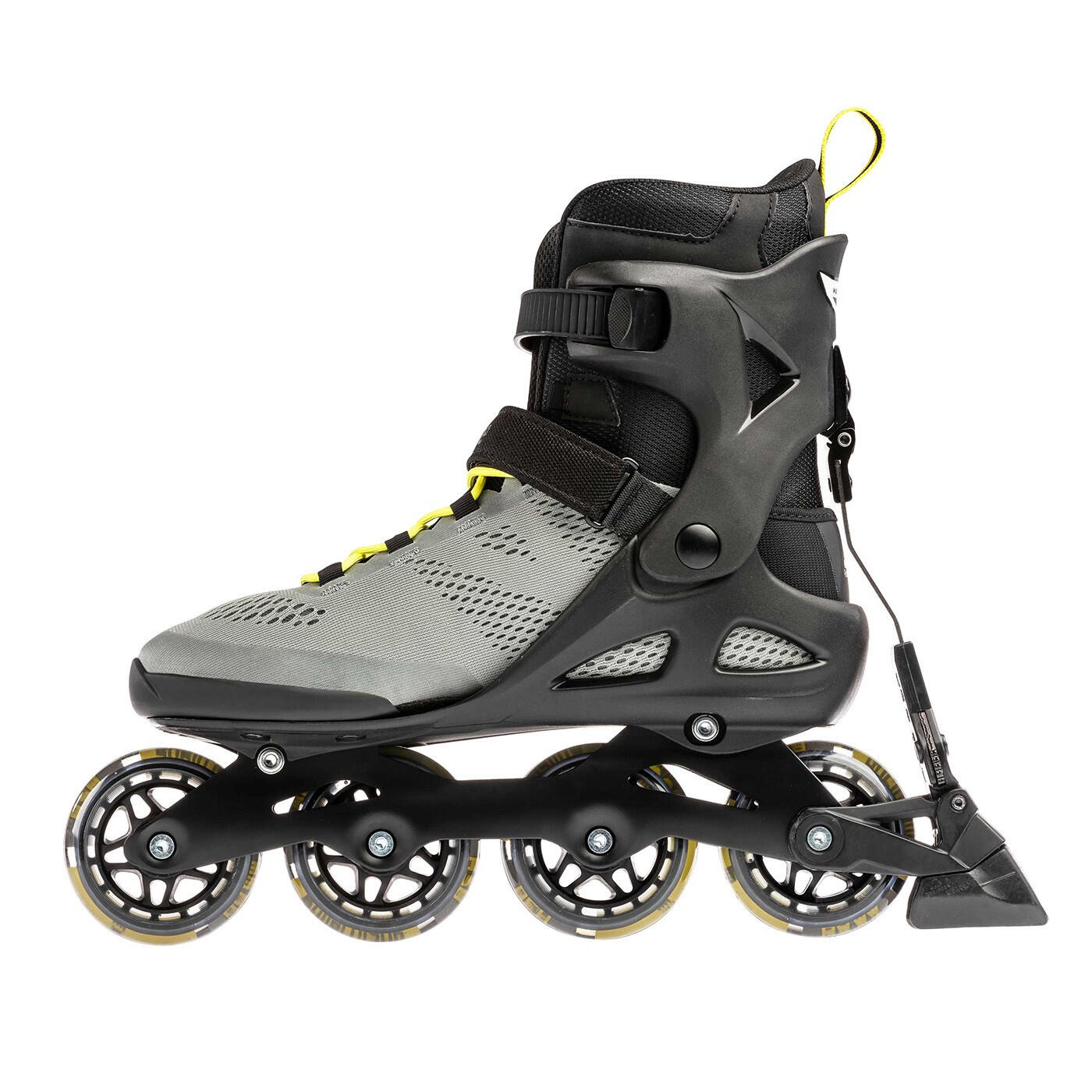 ROLLERBLADE Roller Fitness Macroblade 80 ABT Argent Jaune Neon 3/5
