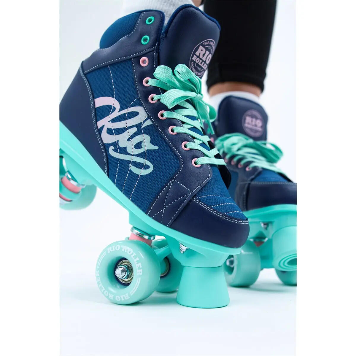 Pattini Lumina navy / verde 4/6