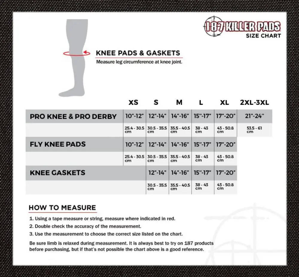 187 KILLER PADS Genouillères Pad Strap Extenders [x2] 3/4