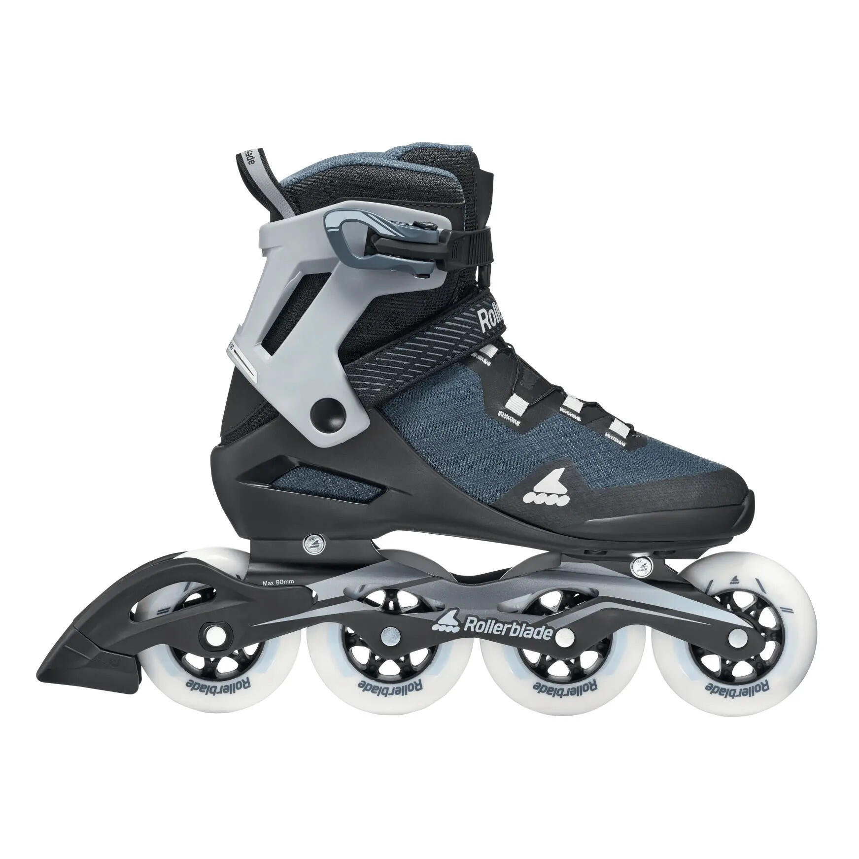 ROLLERBLADE Roller Fitness Macroblade 90 Noir Bleu Acier 3/6
