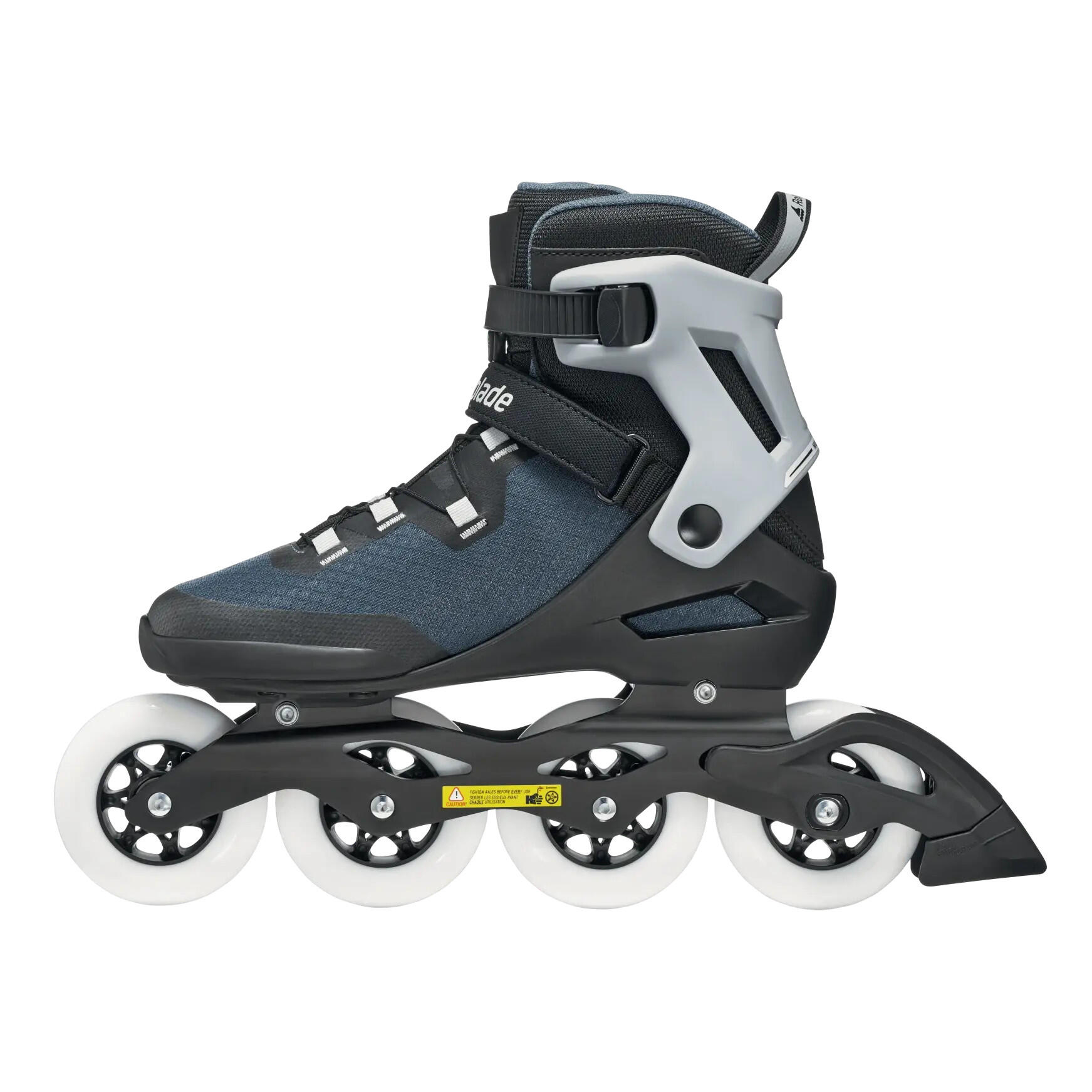 ROLLERBLADE Roller Fitness Macroblade 90 Noir Bleu Acier 5/6
