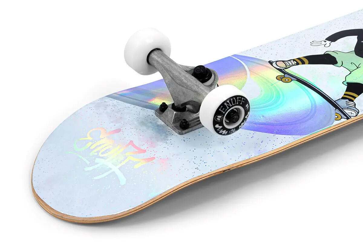 Enuff Skateboard Skully Hologram Weiß 5/6