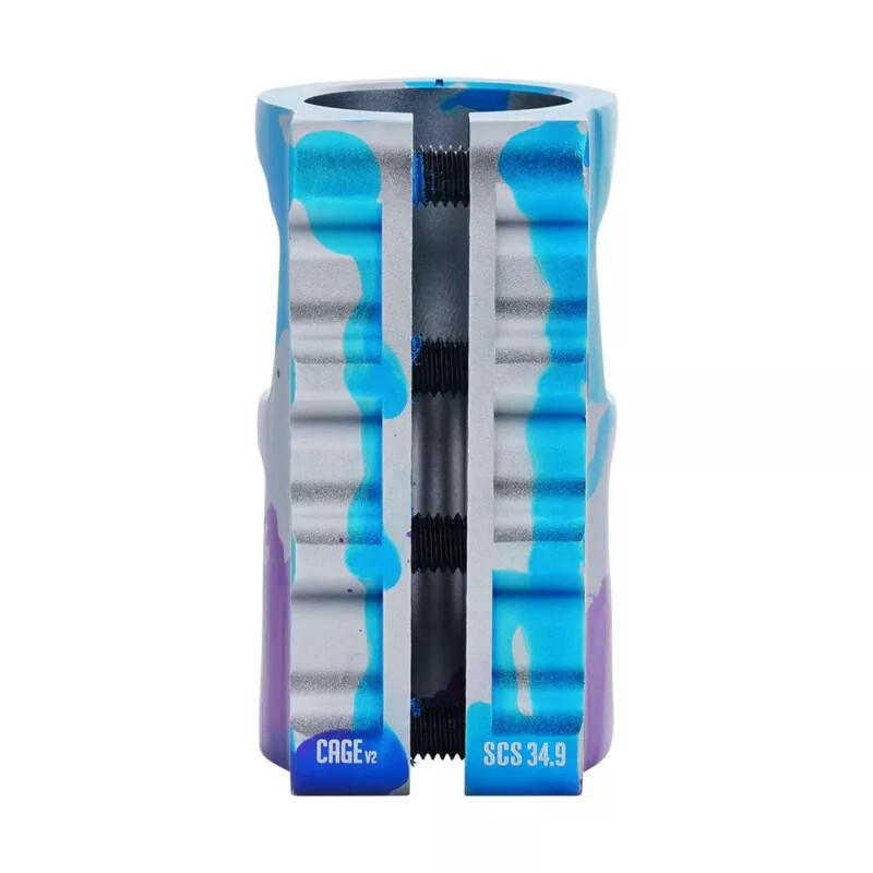Kooi-V2 Alloy 4-Bout SCS-klem - Blauw/Paars/Titanium 3/6