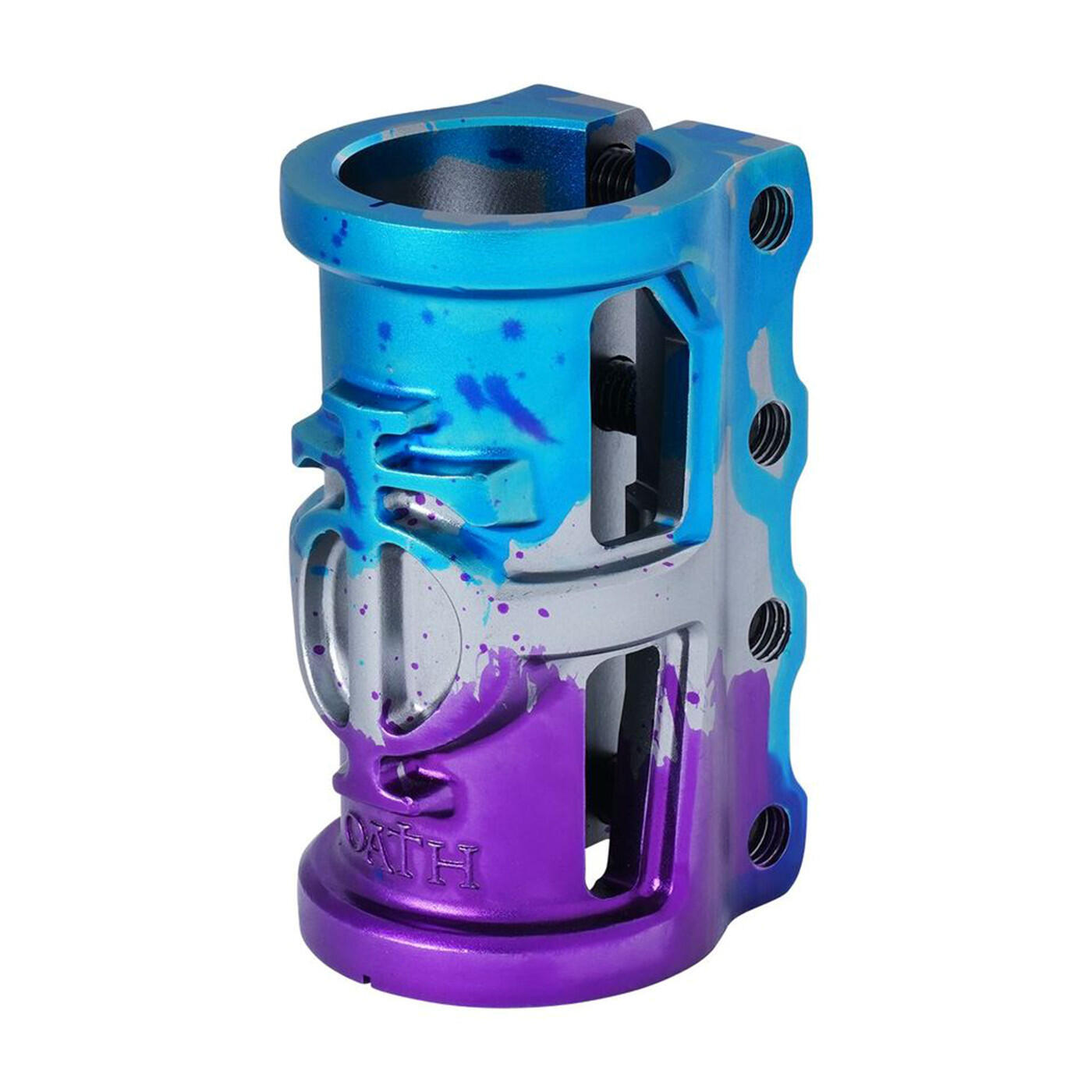 Kooi-V2 Alloy 4-Bout SCS-klem - Blauw/Paars/Titanium 4/6