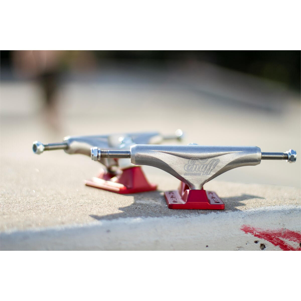ENUFF Trucks Decade Pro Satin 129mm Natur Rot [x2] 4/6