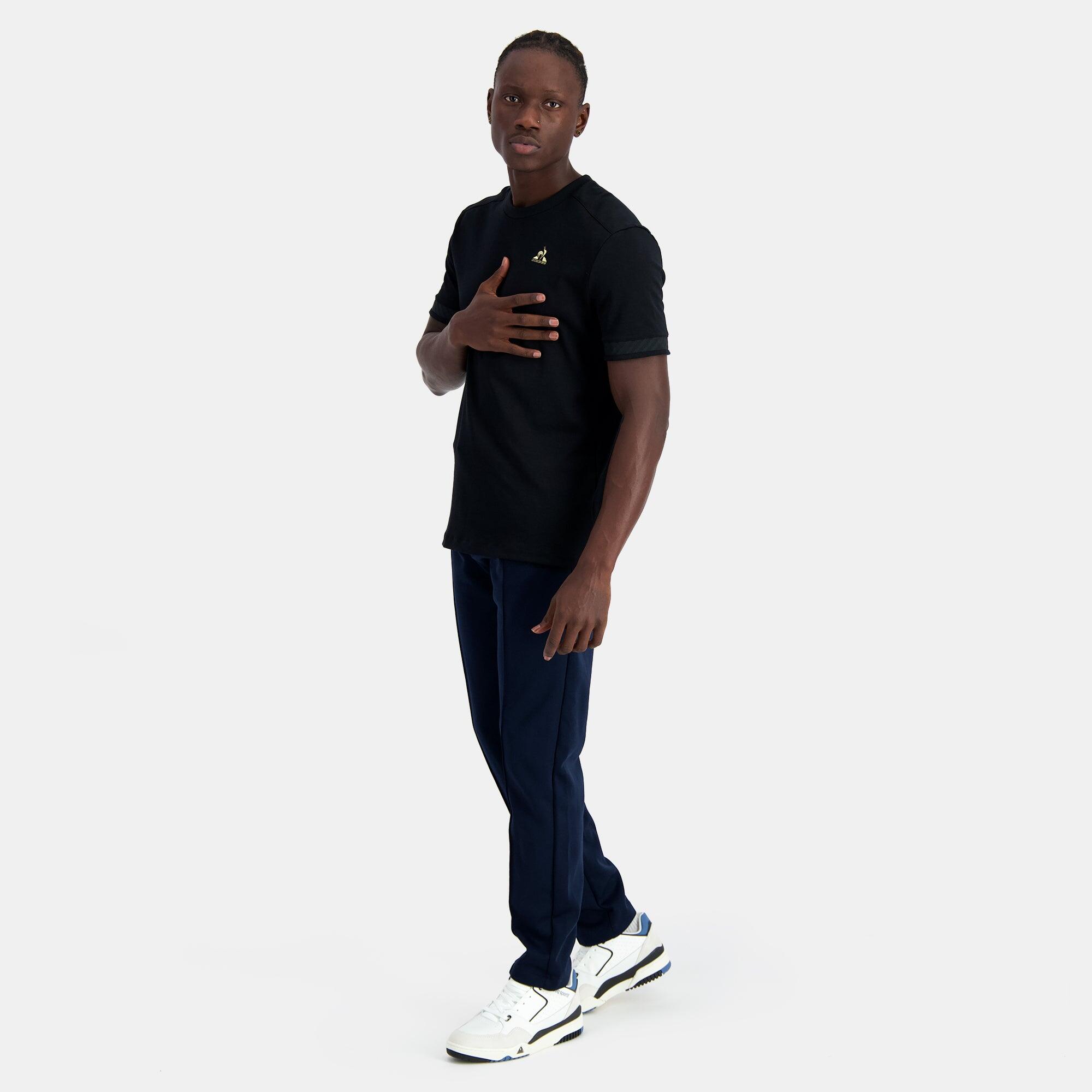 T-Shirt Uomo Le Coq Sportif N°1 D'oro Nero 5/5