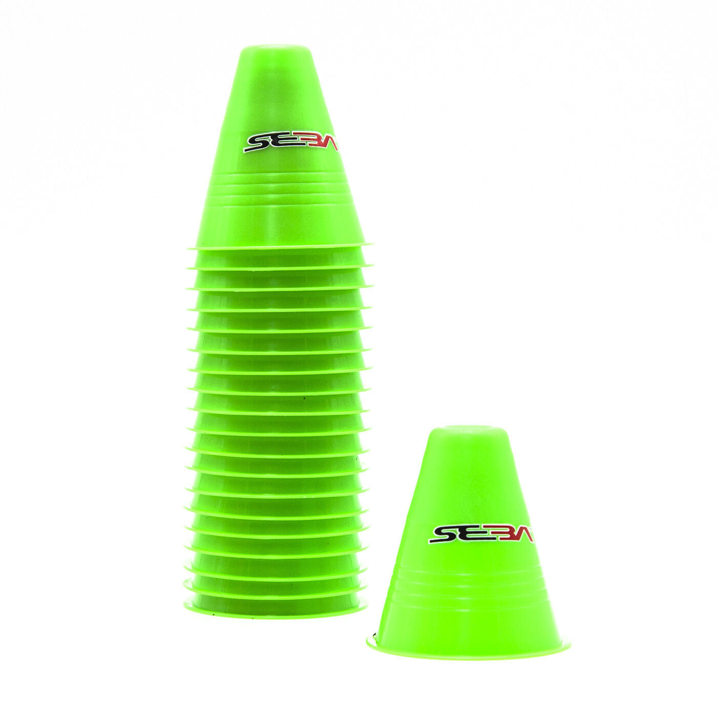 Zestaw 20 pachołków do slalomu na rolkach Seba Slalom Cones Dual Density 3/4