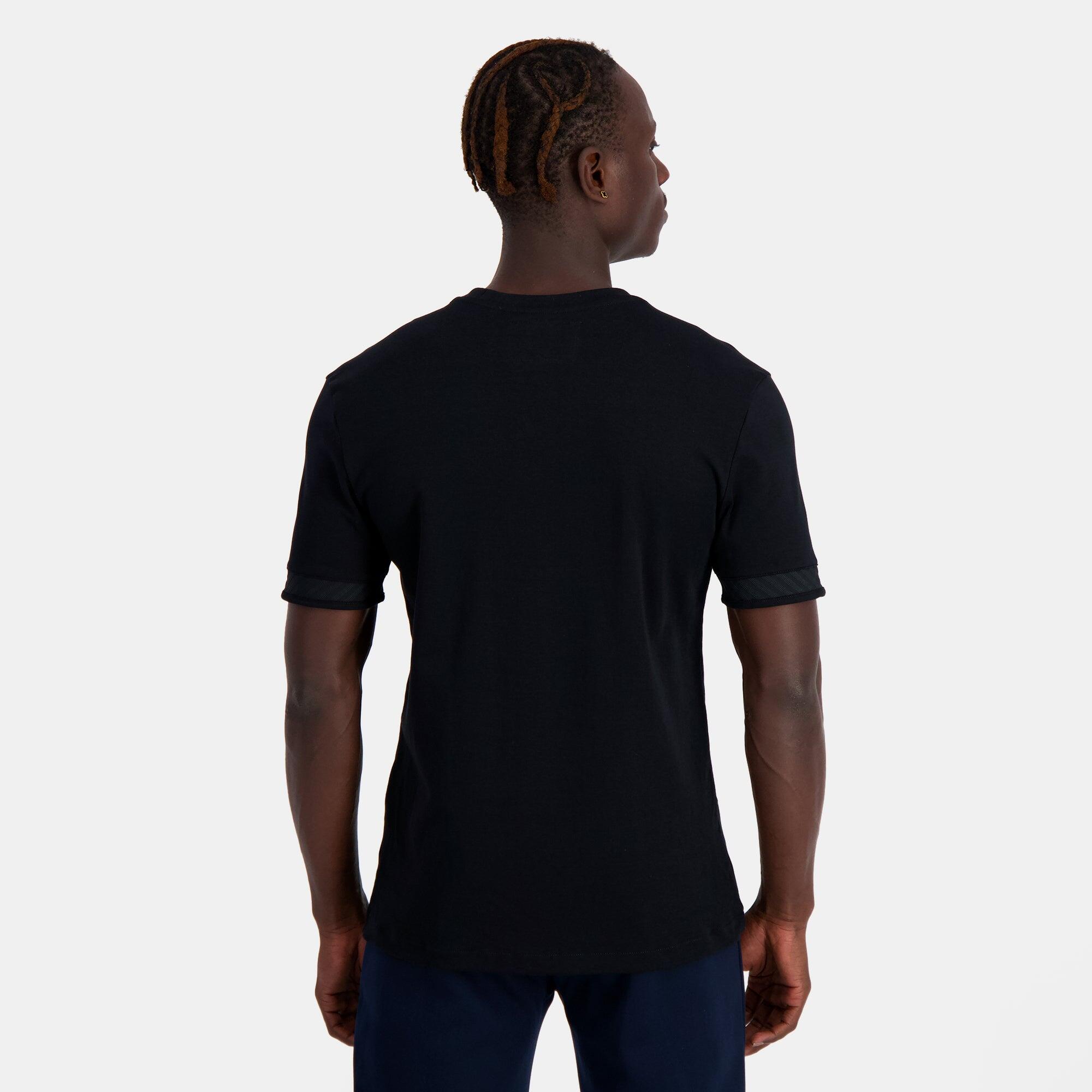T-Shirt Uomo Le Coq Sportif N°1 D'oro Nero 4/5