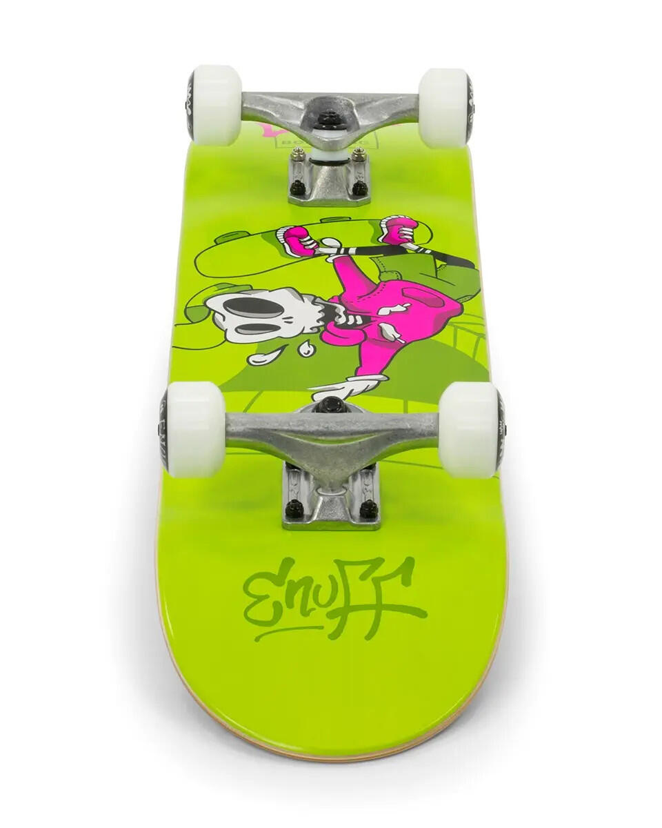 Skateboard Enuff Skully 7.25 "x29.5" Grün / Weiß 5/6