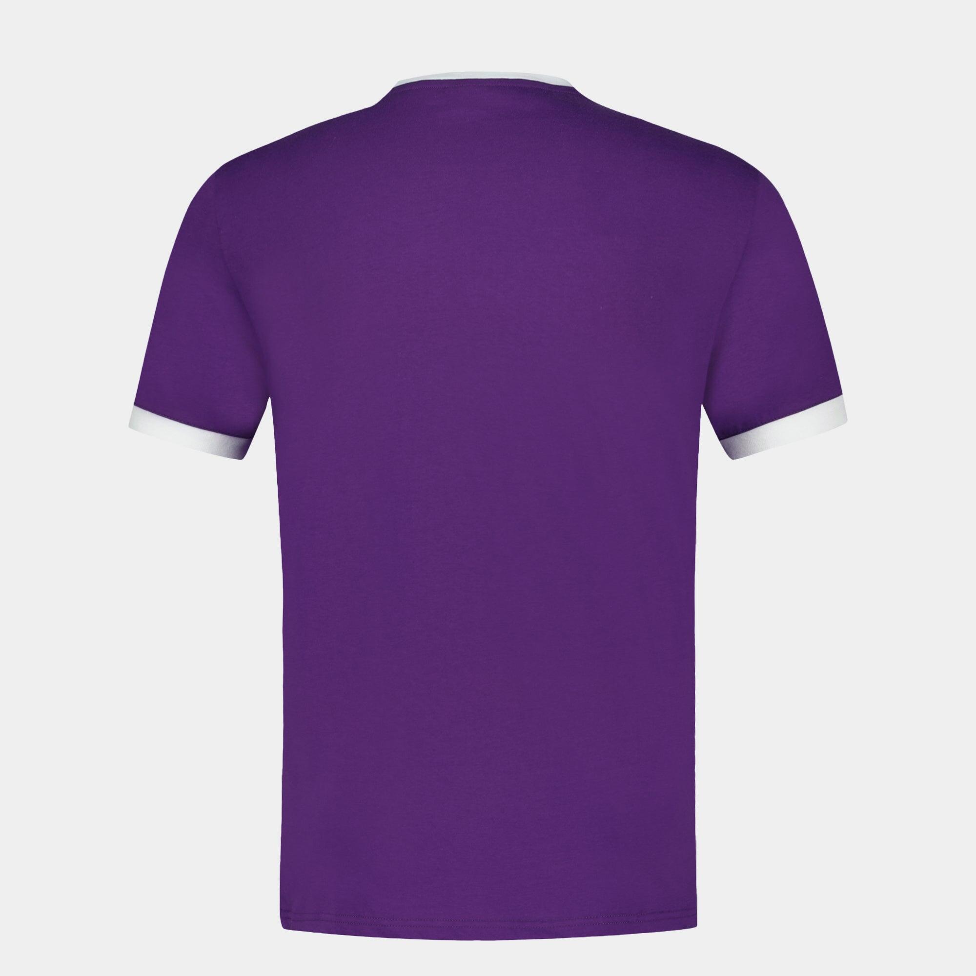 T-Shirt Violet Homme Le Coq Sportif Tee 3/4