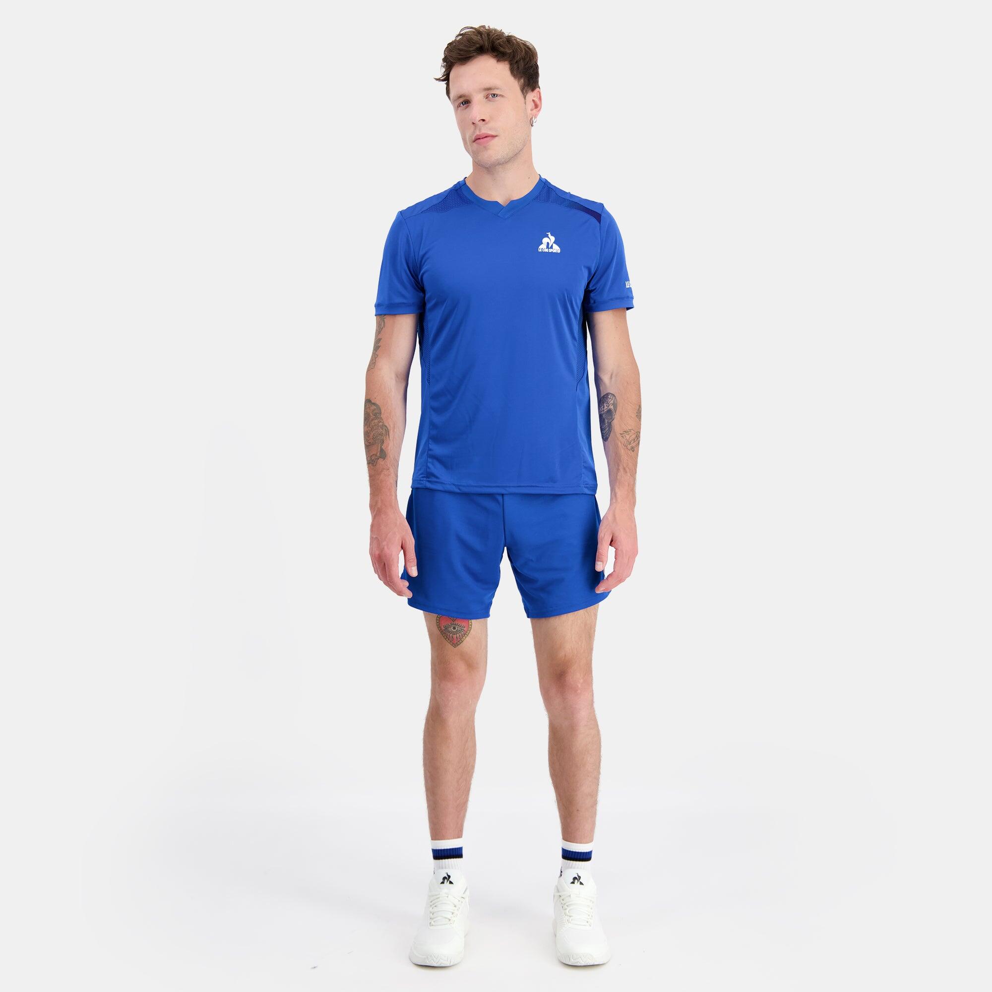 Camiseta de Tenis Le Coq Sportif Tennis Pro Azul para Hombre 5/5