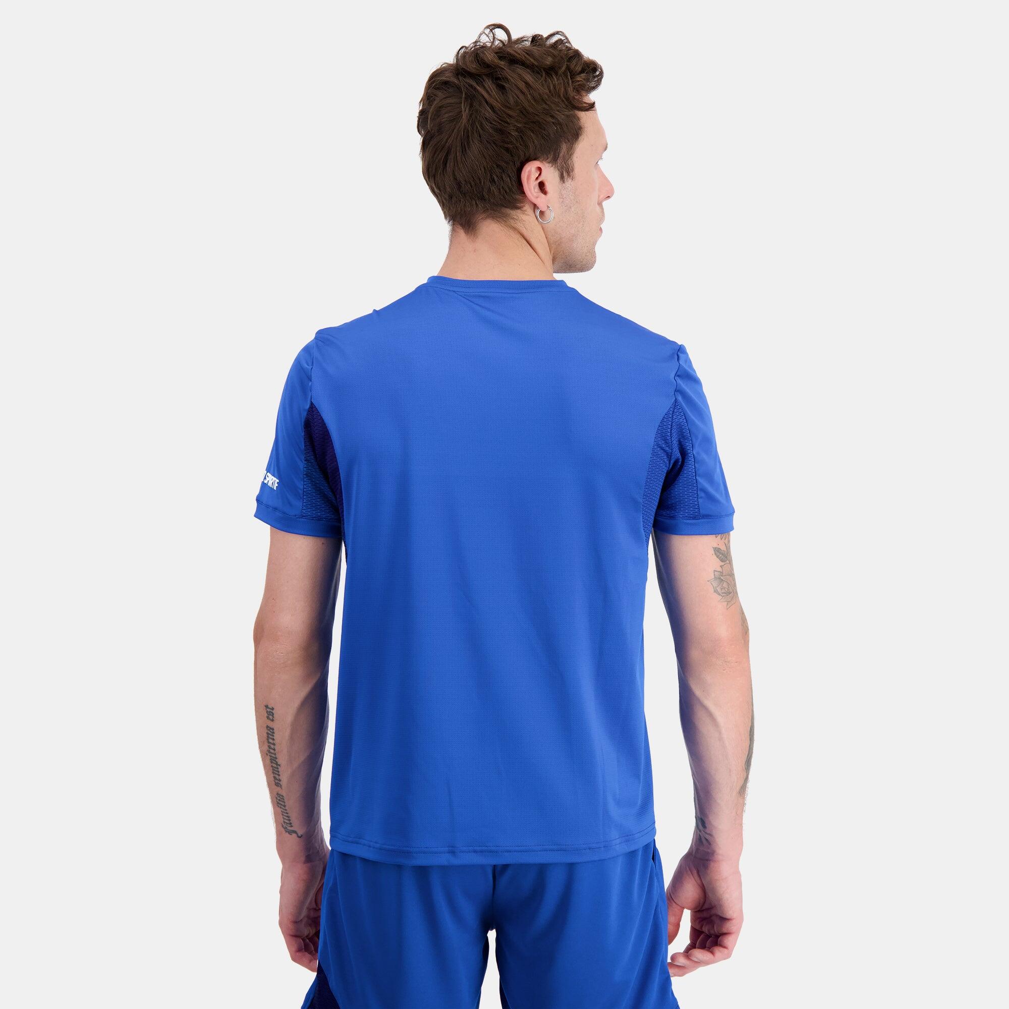 Camiseta de Tenis Le Coq Sportif Tennis Pro Azul para Hombre 4/5