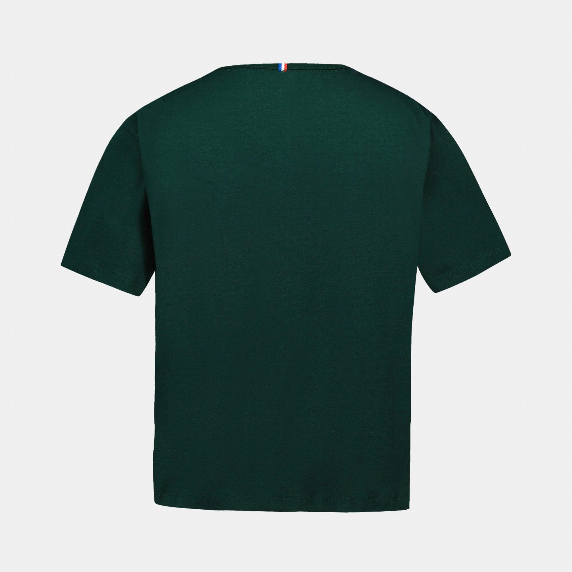 T-Shirt Vert Foncé Femme Le Coq Sportif Contemporain 3/5