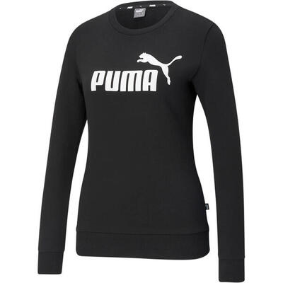 Heren essential logo crew neck sweatshirt (zwart)