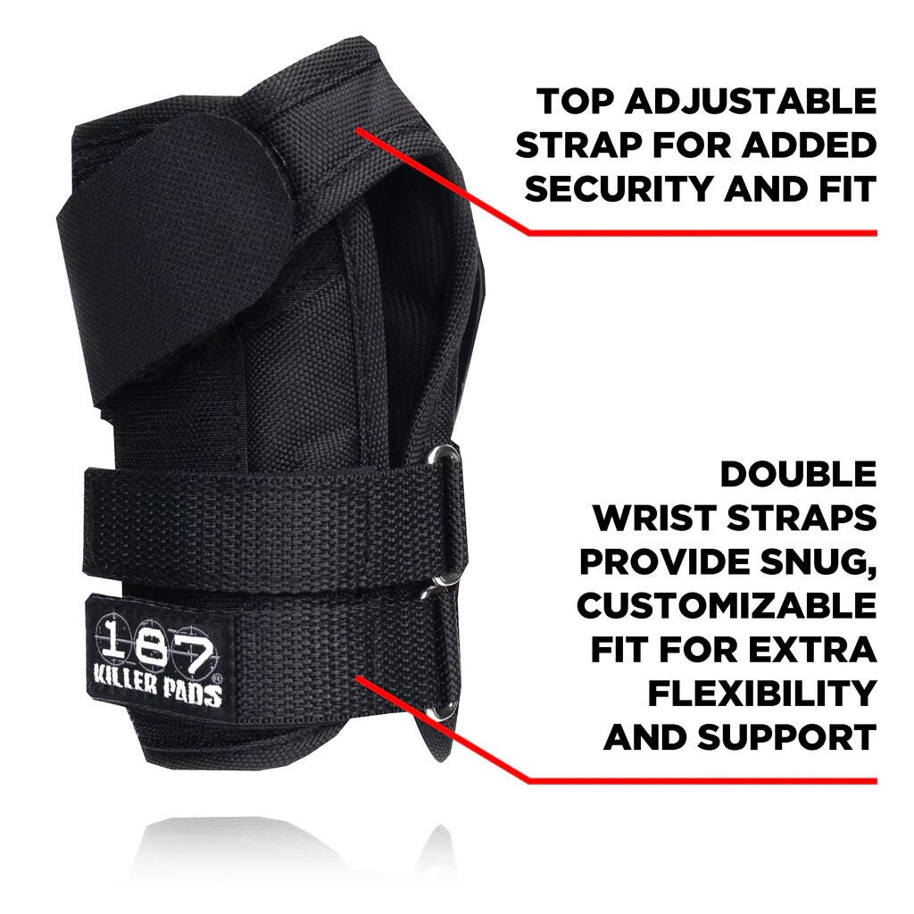 187 KILLER PADS Protèges Poignets Pro Noir- Taille M 4/5