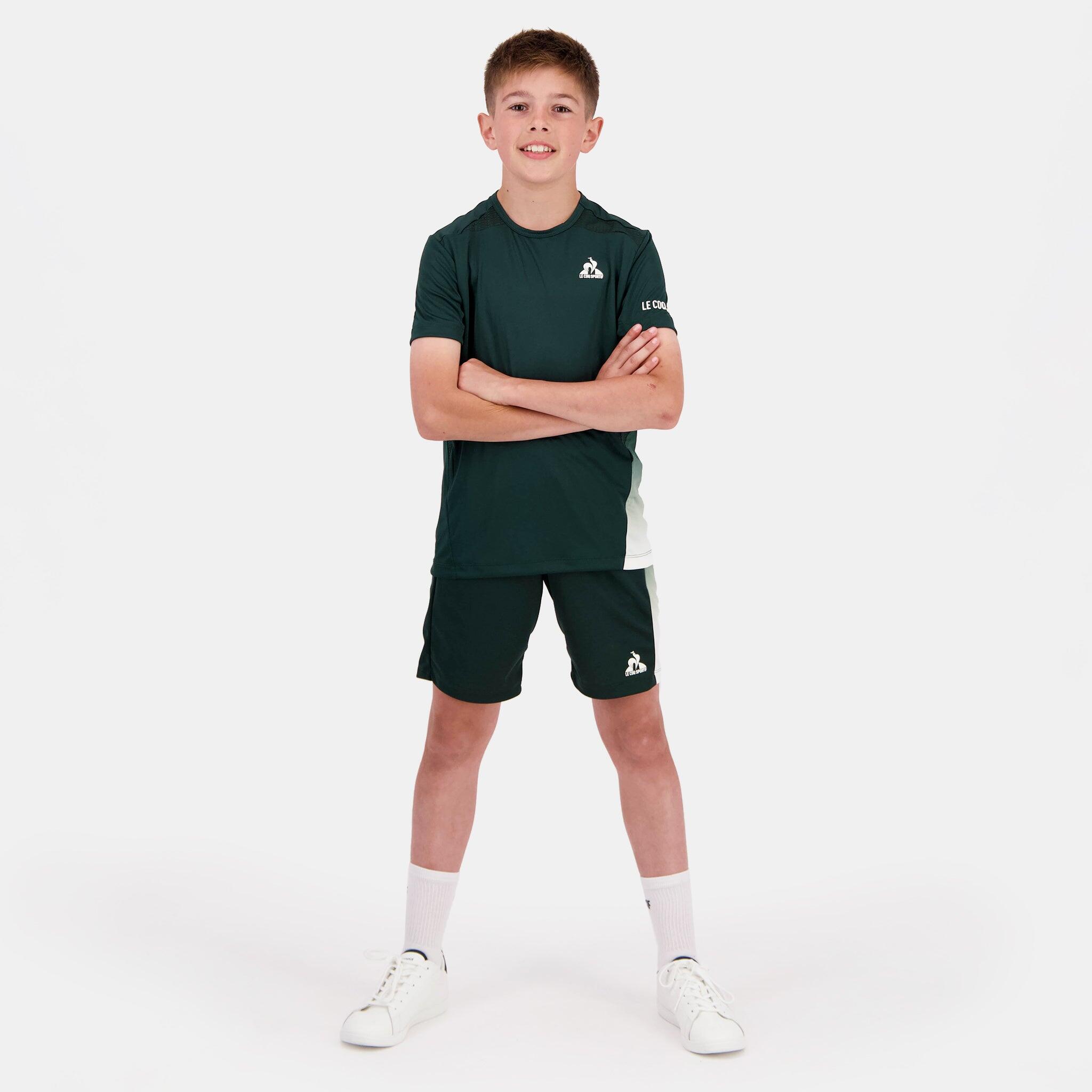 Camiseta Verde Niño Le Coq Sportif Tennis Pro N°2 Scarab 5/5