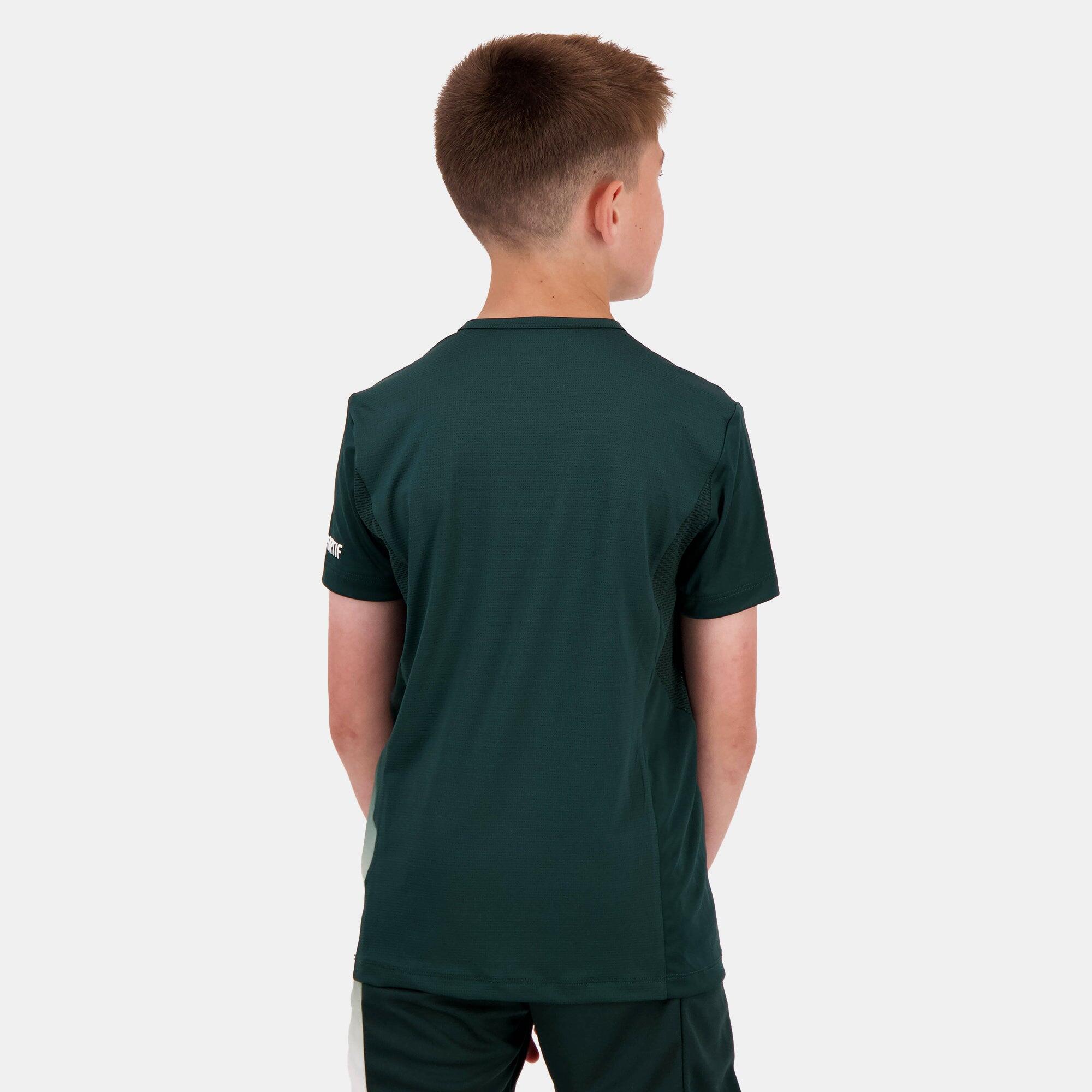 Camiseta Verde Niño Le Coq Sportif Tennis Pro N°2 Scarab 4/5