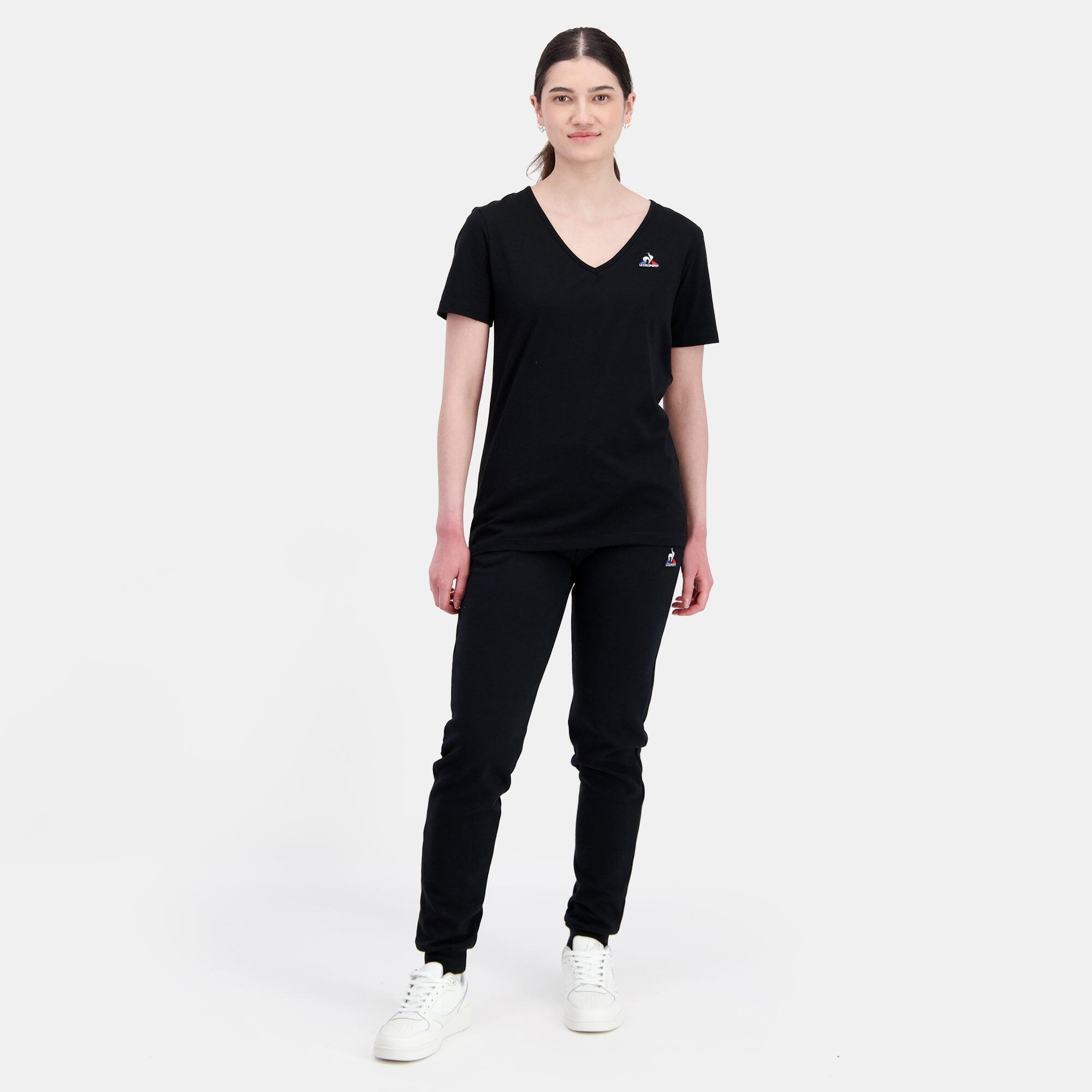 T-shirt Noir Femme Le Coq Sportif Ess Tee Ss Col 5/5