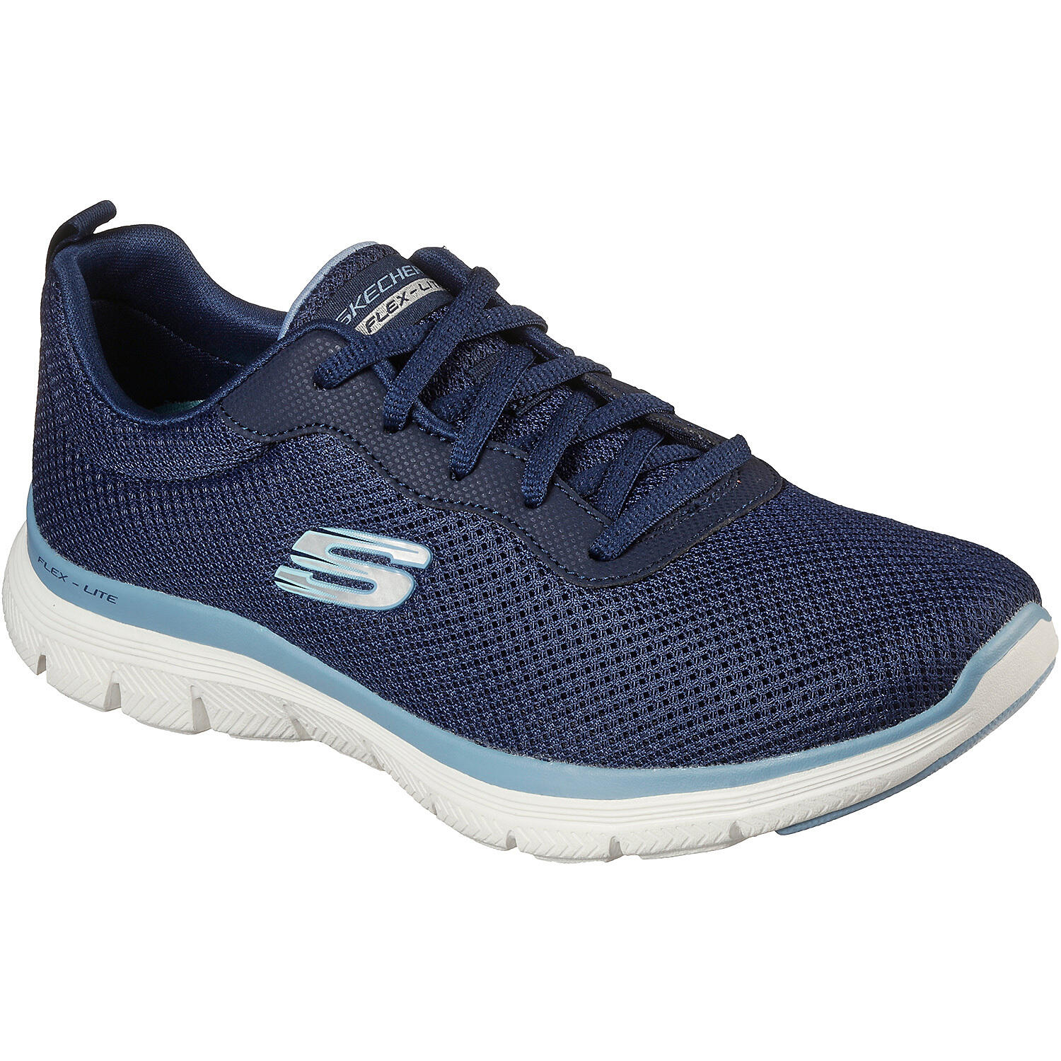 Skechers Damen FLEX APPEAL 4.0 Brilliant View Sneaker Turnschuhe 149303 blau 5/7