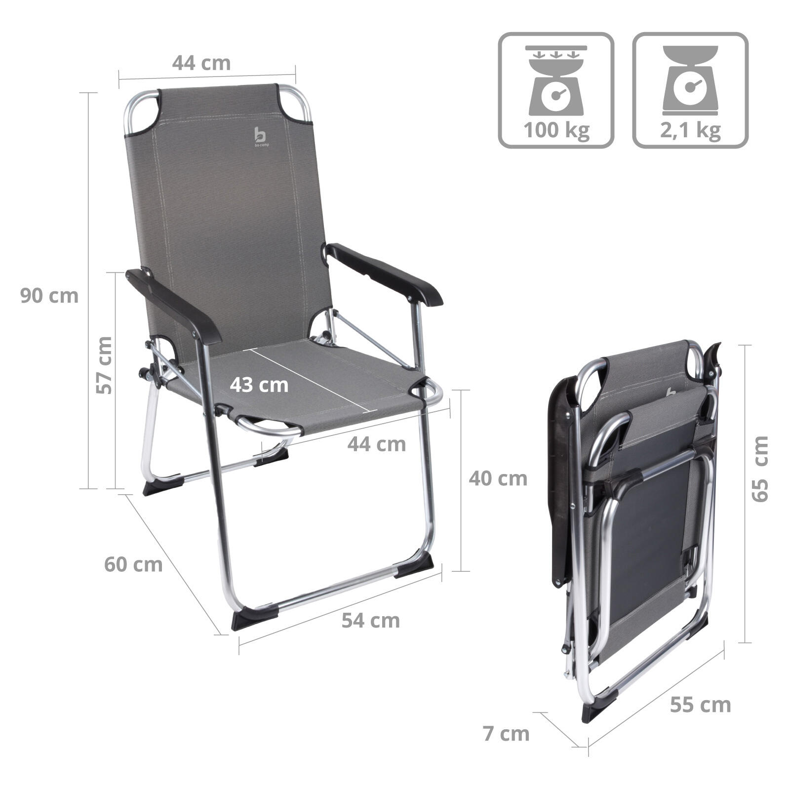 Stoel - Copa Rio - M - Aluminium 2/7