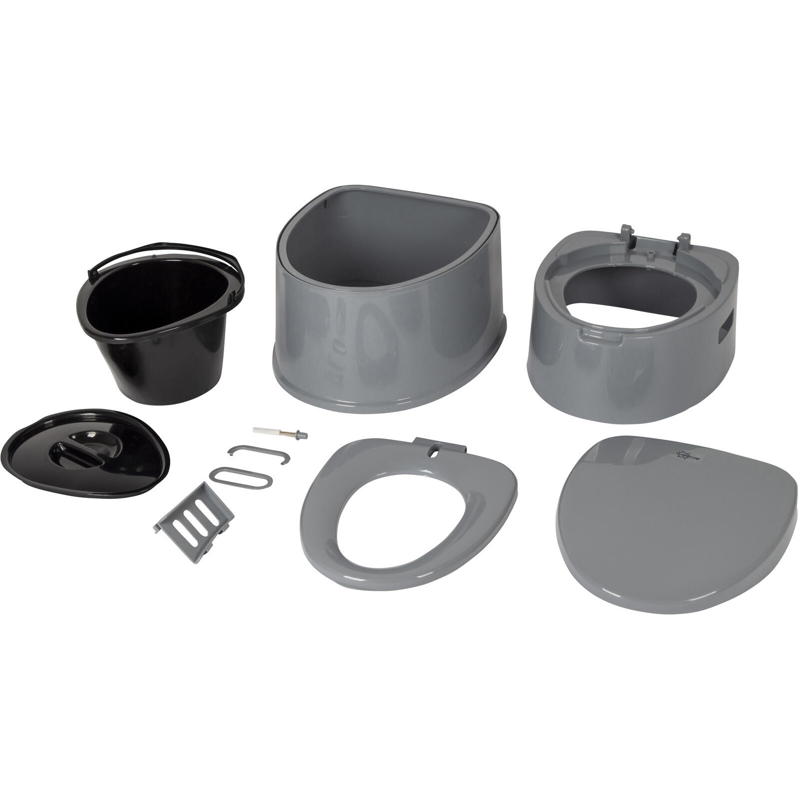 Draagbaar toilet deelbaar 7 Liter Compact 3/7