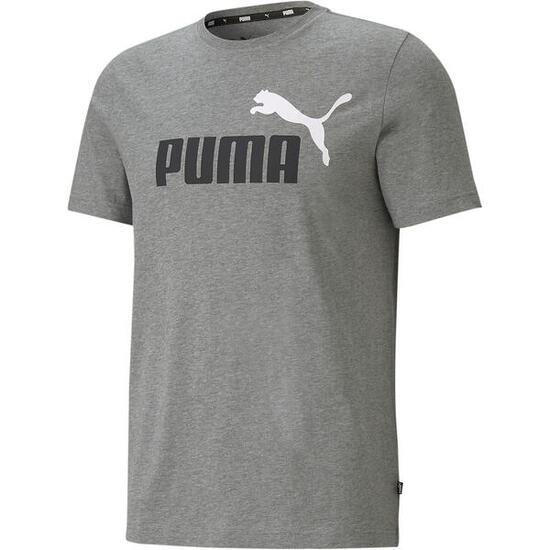 Essentials+ 2 Colour Logo T-Shirt Herren PUMA Oak Branch Beige