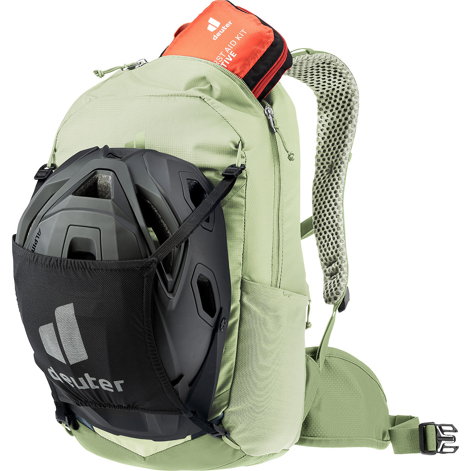 Sac à dos vélo Deuter Bike I 16 16 L Mineral Grove AIRSTRIPES hydratation 3 L 4/7