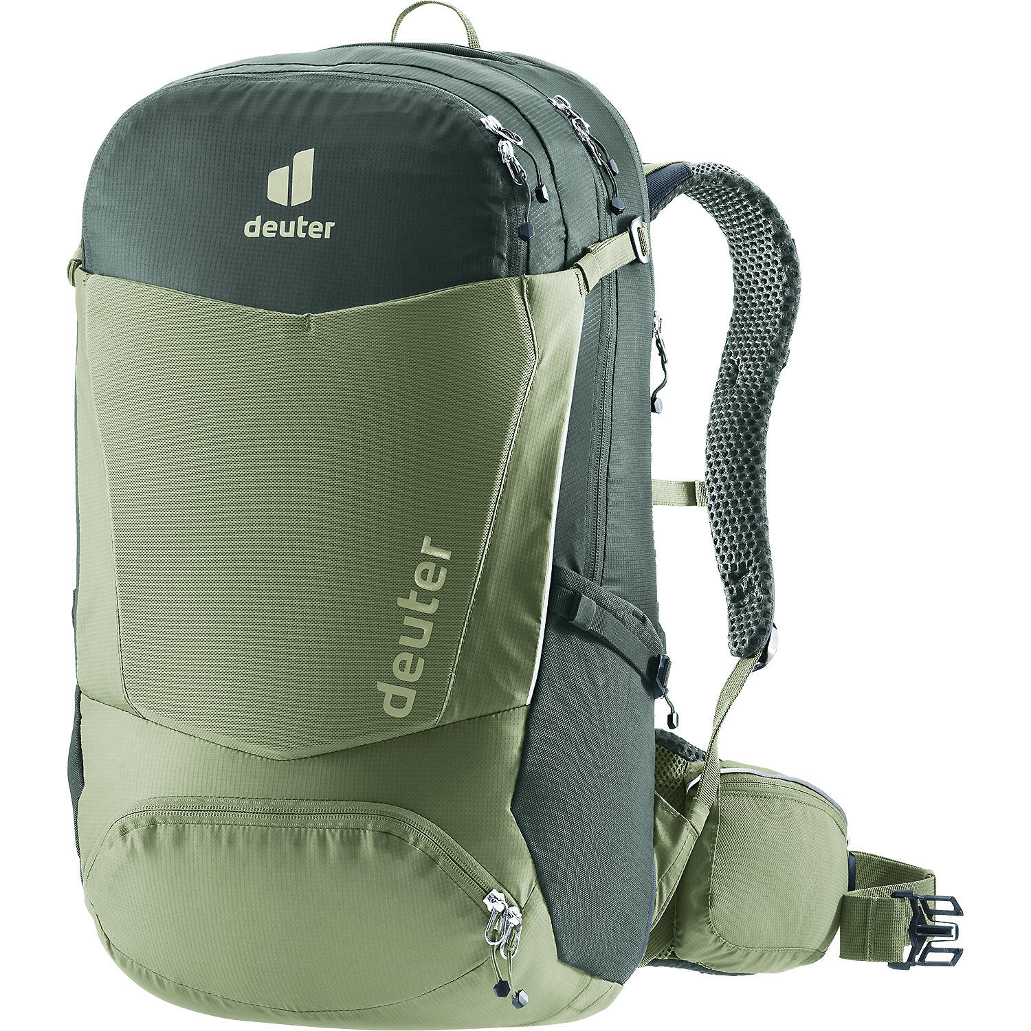 Sac VTT Deuter Trans Alpine Pro 28 Grove Ivy 28 L ventilé cadre aluminium X 1/7