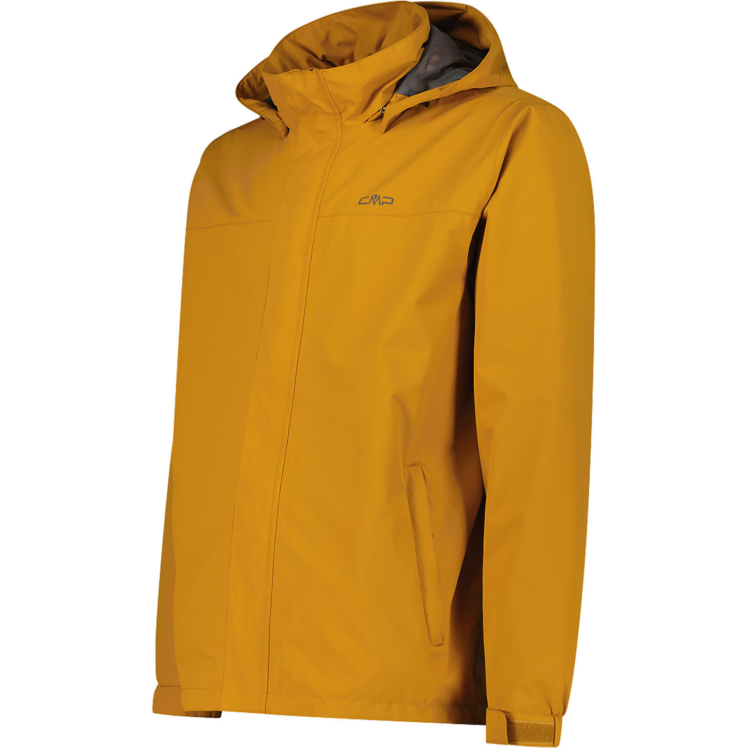 Herren Regenjacke Man Jacket Snaps Hood 3/4