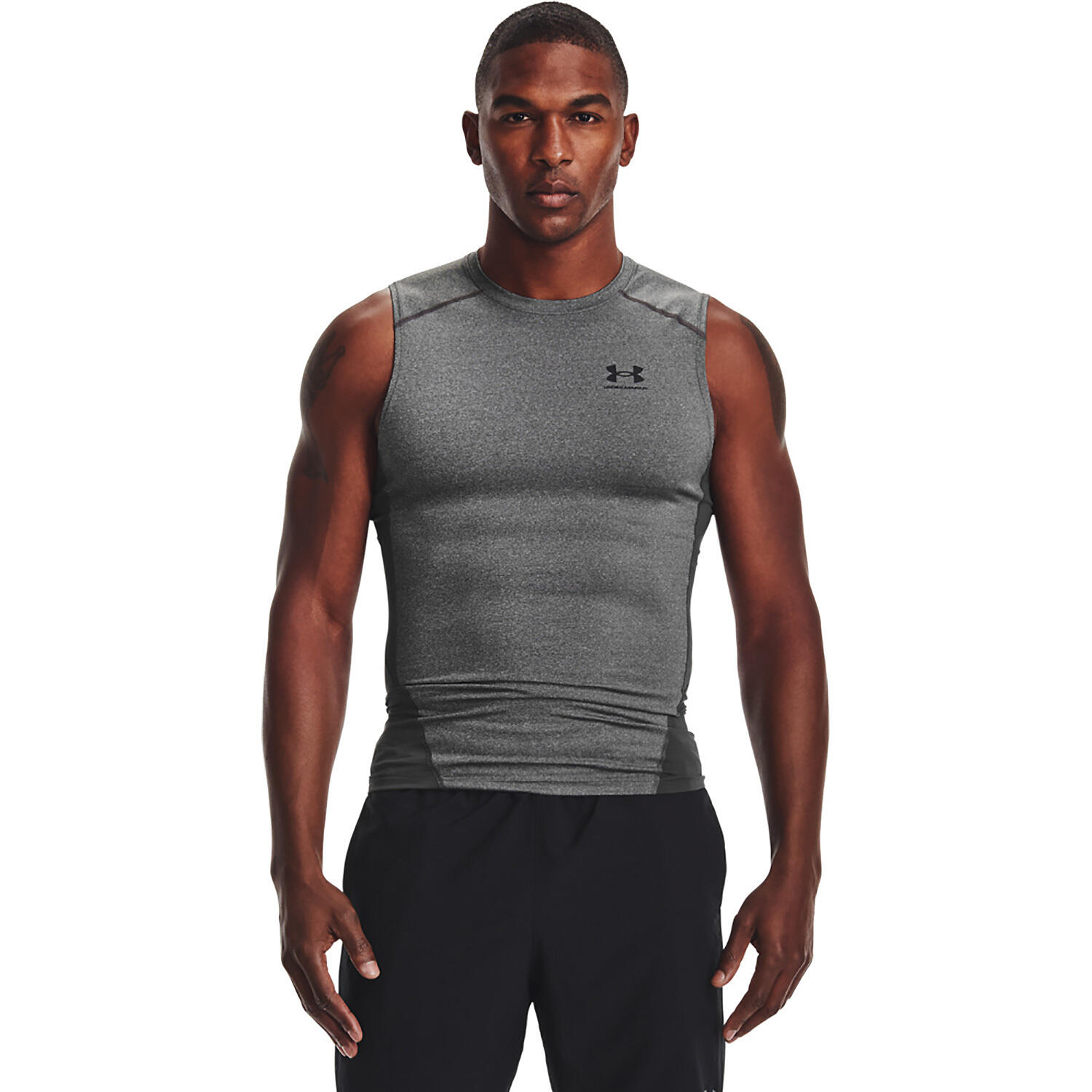 Maillot de corps Under Armour HeatGear Sleeveless, Gris, Hommes 3/6