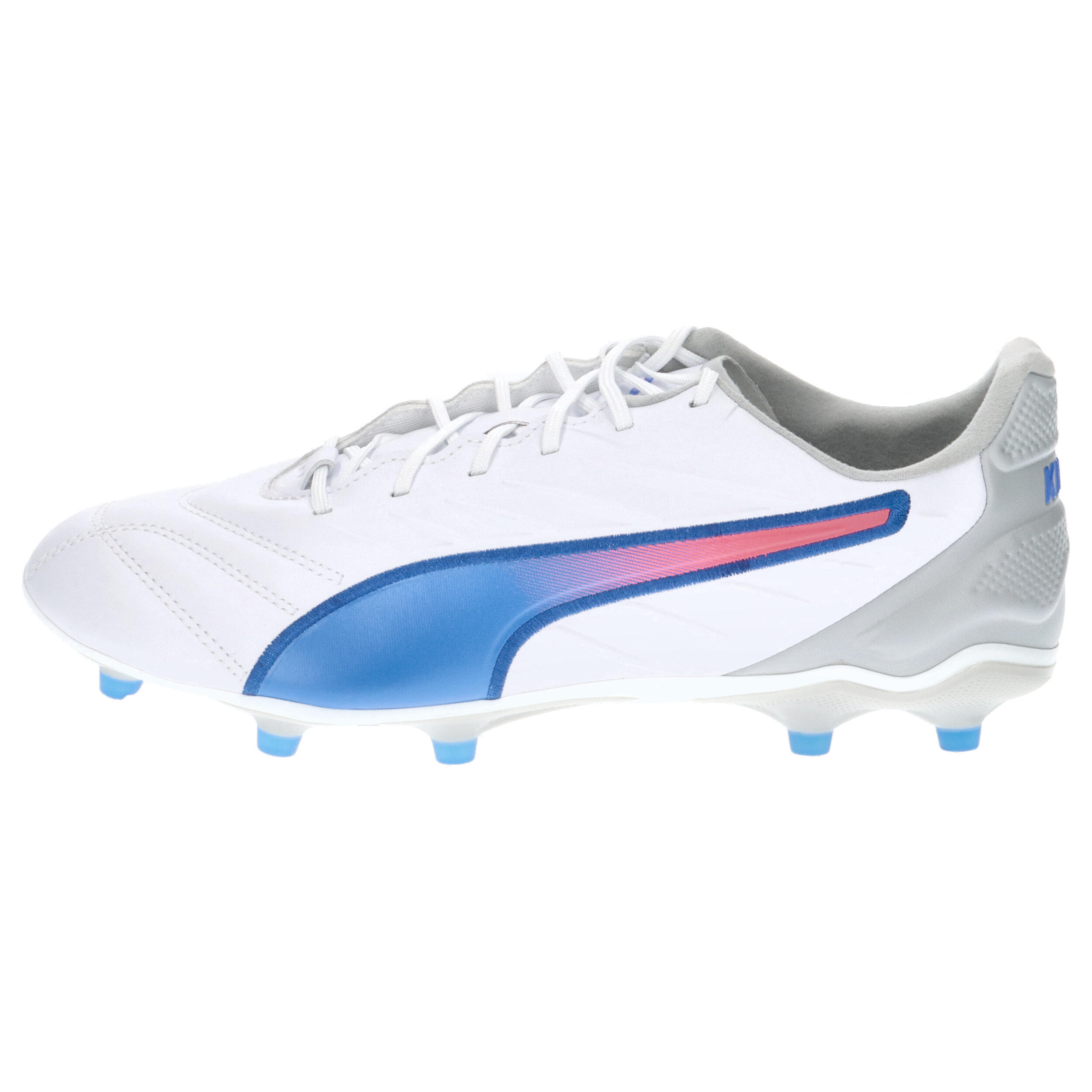 Botas de Futebol Masculinas Puma King Pro FG/AG Brancas 2/7