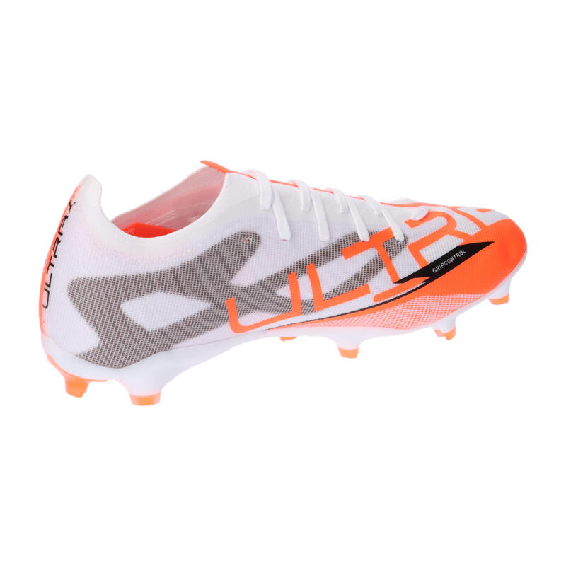 Ghete de fotbal Puma Ultra 5 Match FG/AG albe și portocalii