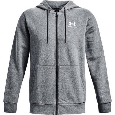 Under armour essential fleece fz kap zwart sweatshirt volwassenen