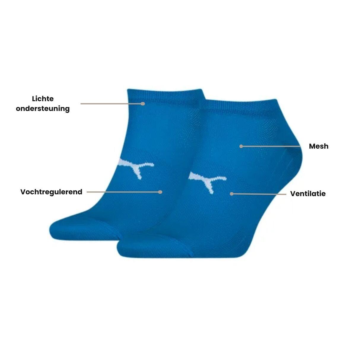 Puma Sport Sneakersokken Light 6-pack Blauw 3/4