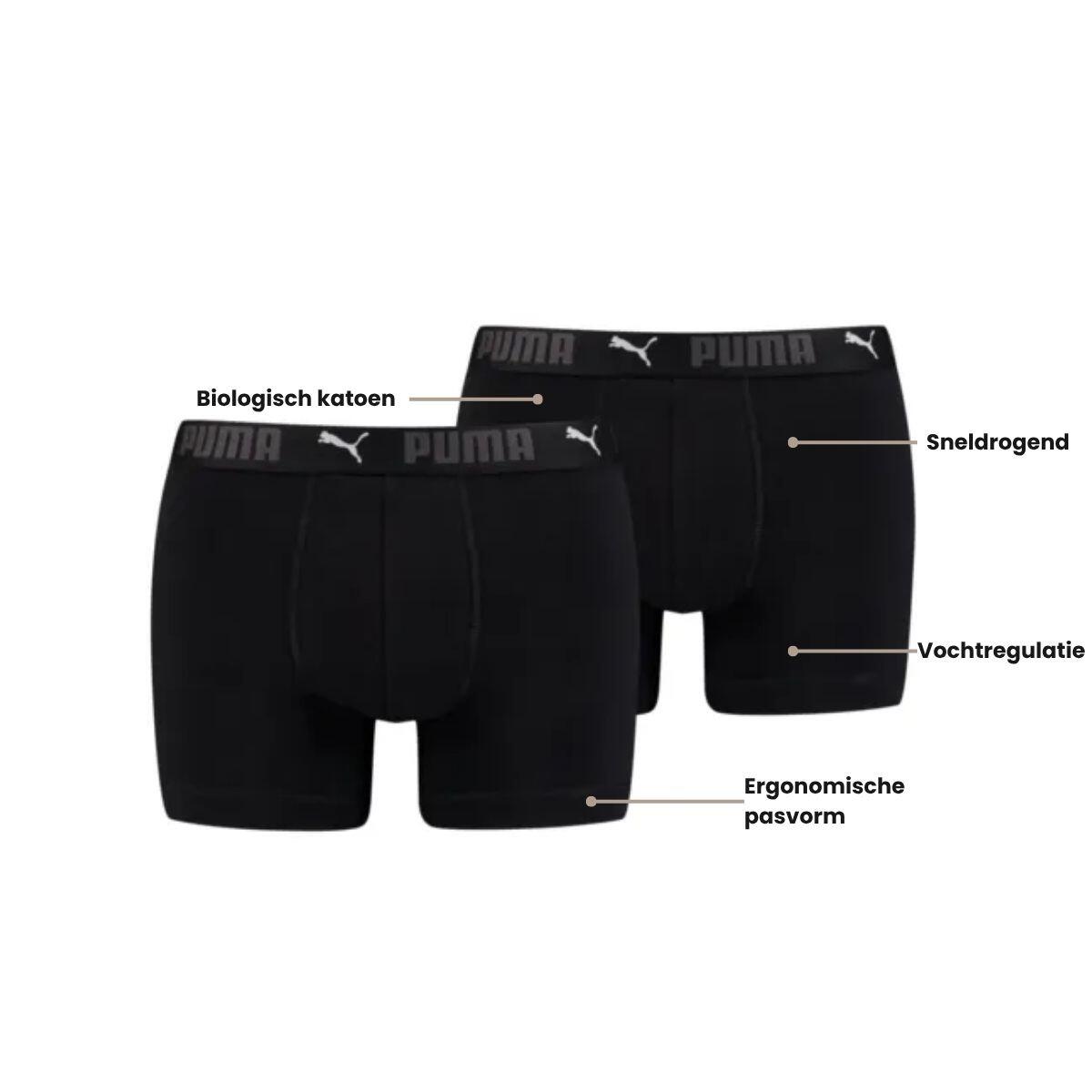 PUMA Sport microfibre boxer 2 ks, černé 7/7