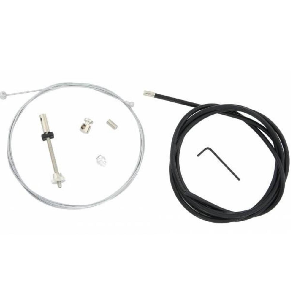 SLURF Drum Brake Cable Kit for Gazelle – 225 cm Steel/Teflon, Black, Front/Rear.