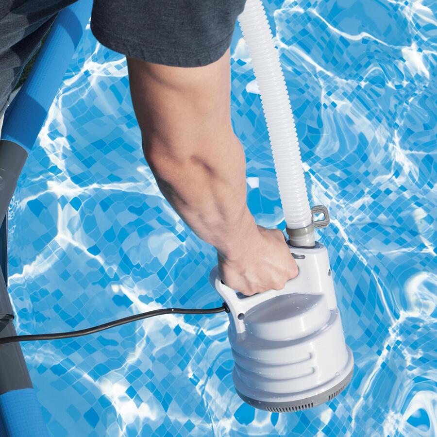 Bomba para drenagem de piscina branco 6/6