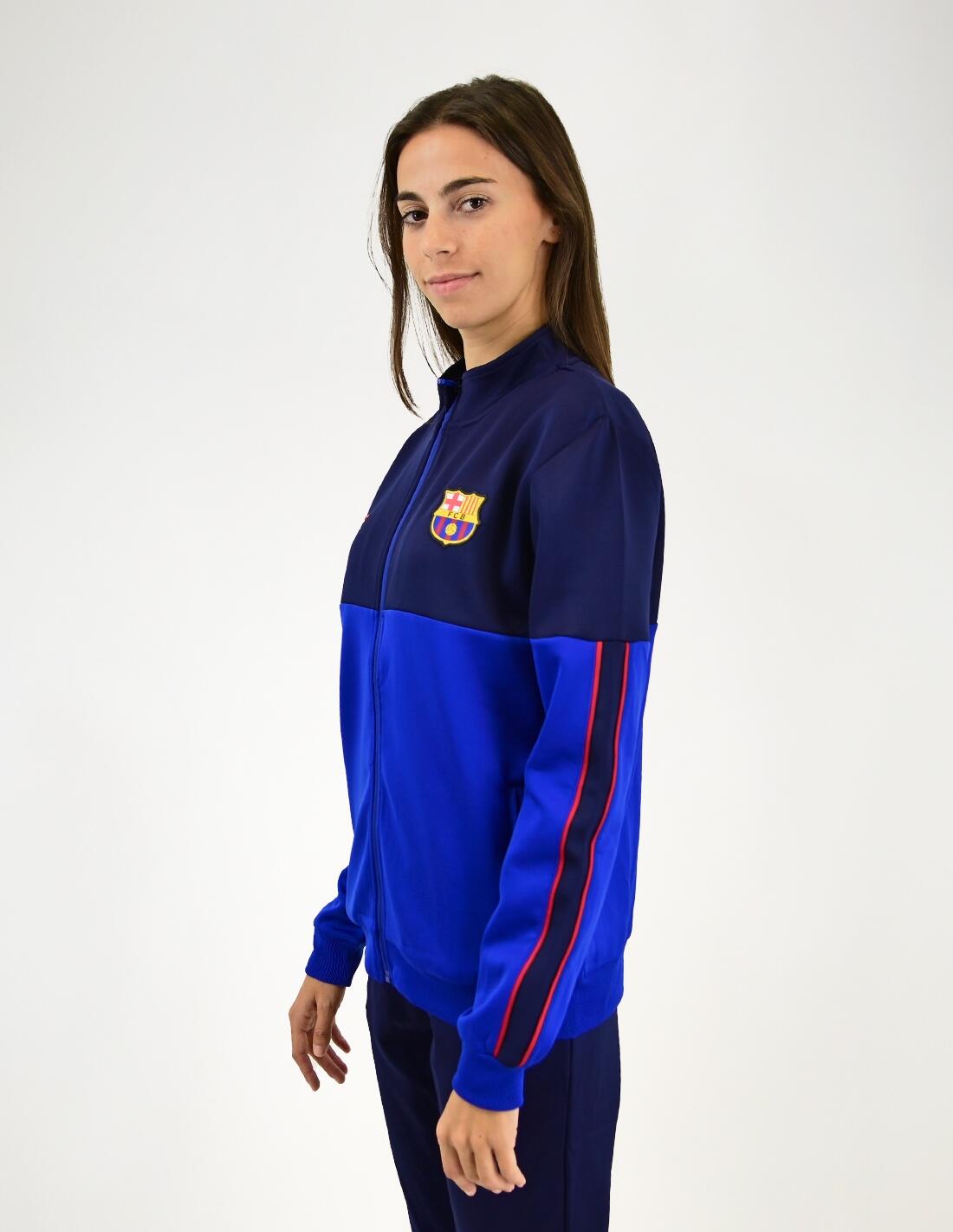 Chaqueta Entrenamiento Azul Marino FC Barcelona 3/4