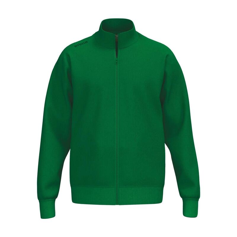 Jachetă sport bumbac 565, guler cu fermoar, minimală