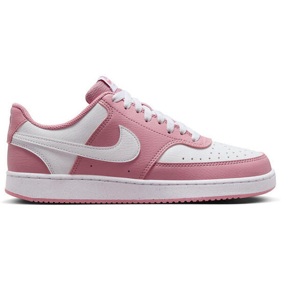 Scarpe donna nike court vision low next nature - bianco/rosa