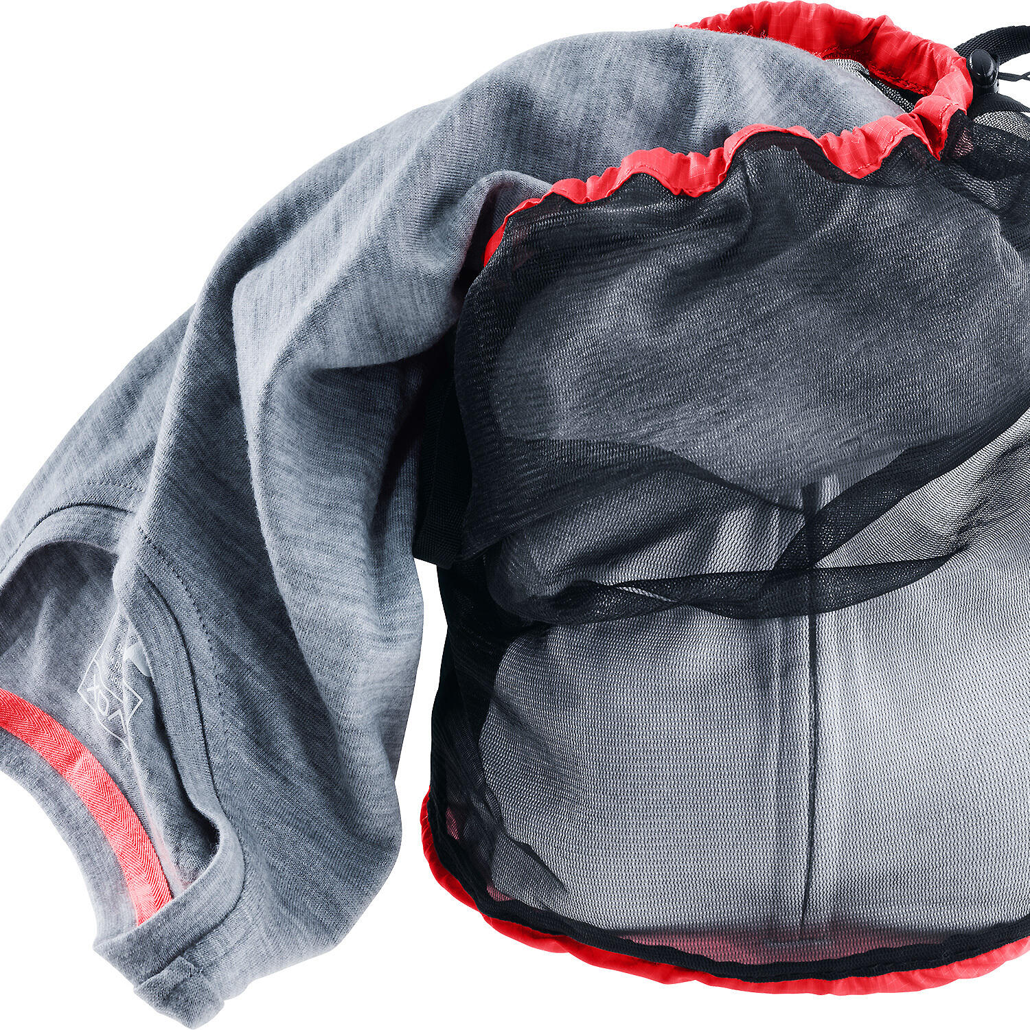 Worek bagażowy Deuter Mesh Sack 5 - cherry/black 2/4