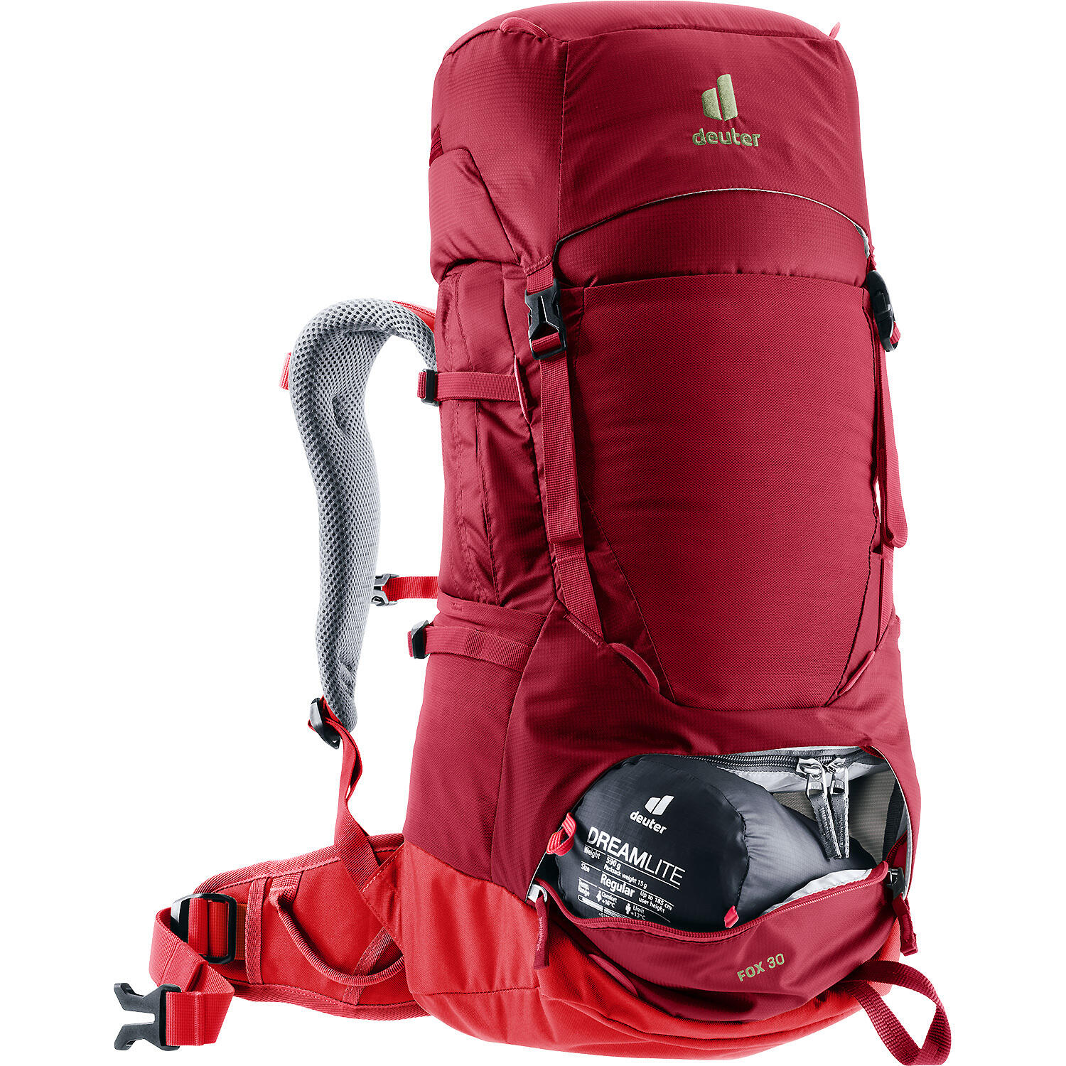 Zaino junior Deuter Fox 30 Masala Cherry 34 L VariQuick 28–42 cm Aircontact 3/7