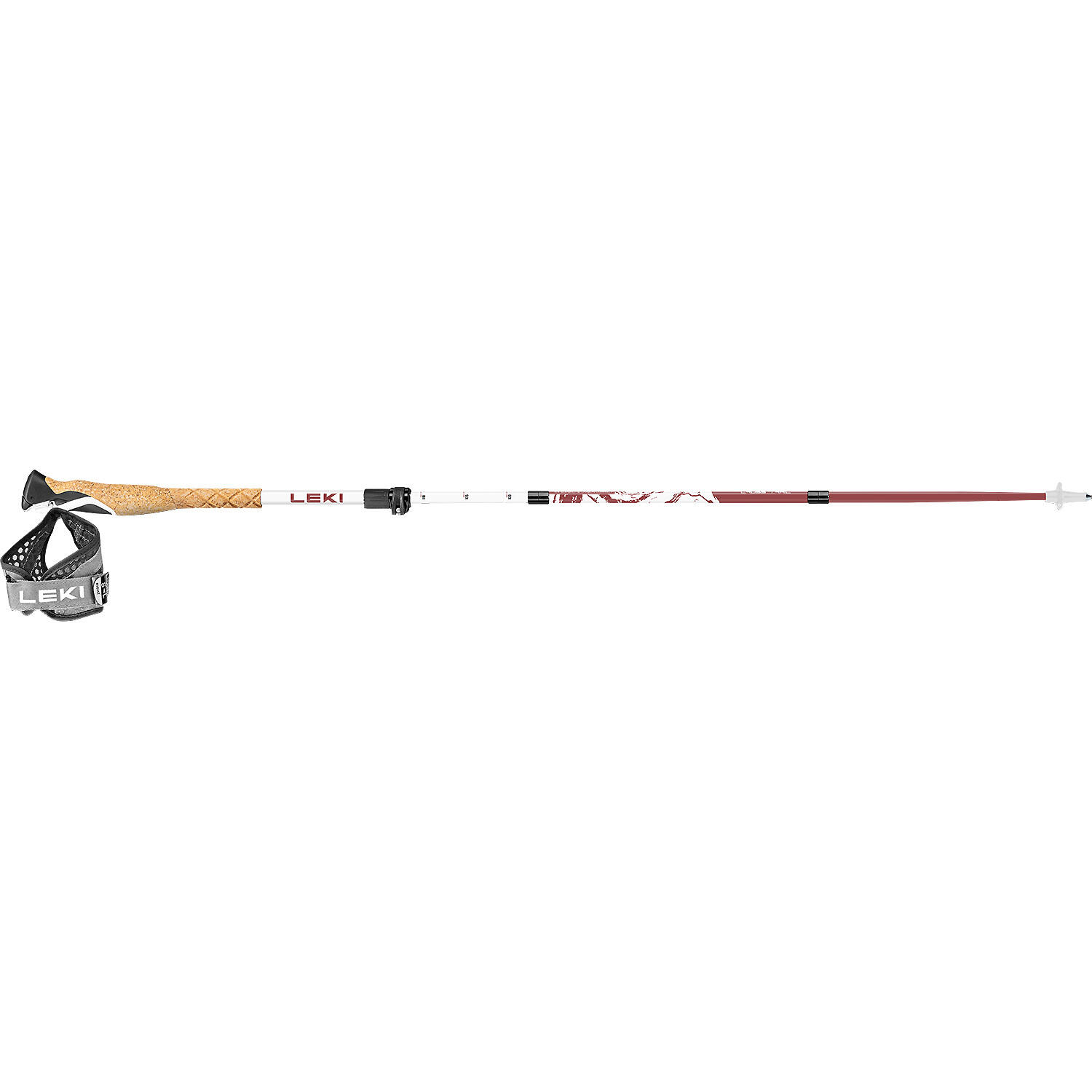 Bastoane de trekking Leki Cross Trail FX Superlite Compact Carbon Alb/Negru