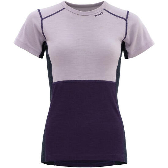 Kurzarm-Shirt Lauparen Merino 190 T-Shirt Wmn orchid-lilac-ink