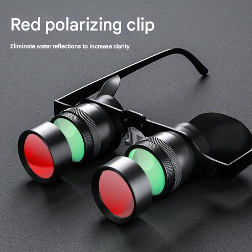10x HD Telescope + Red Polarised Lens Binocular Glasses
