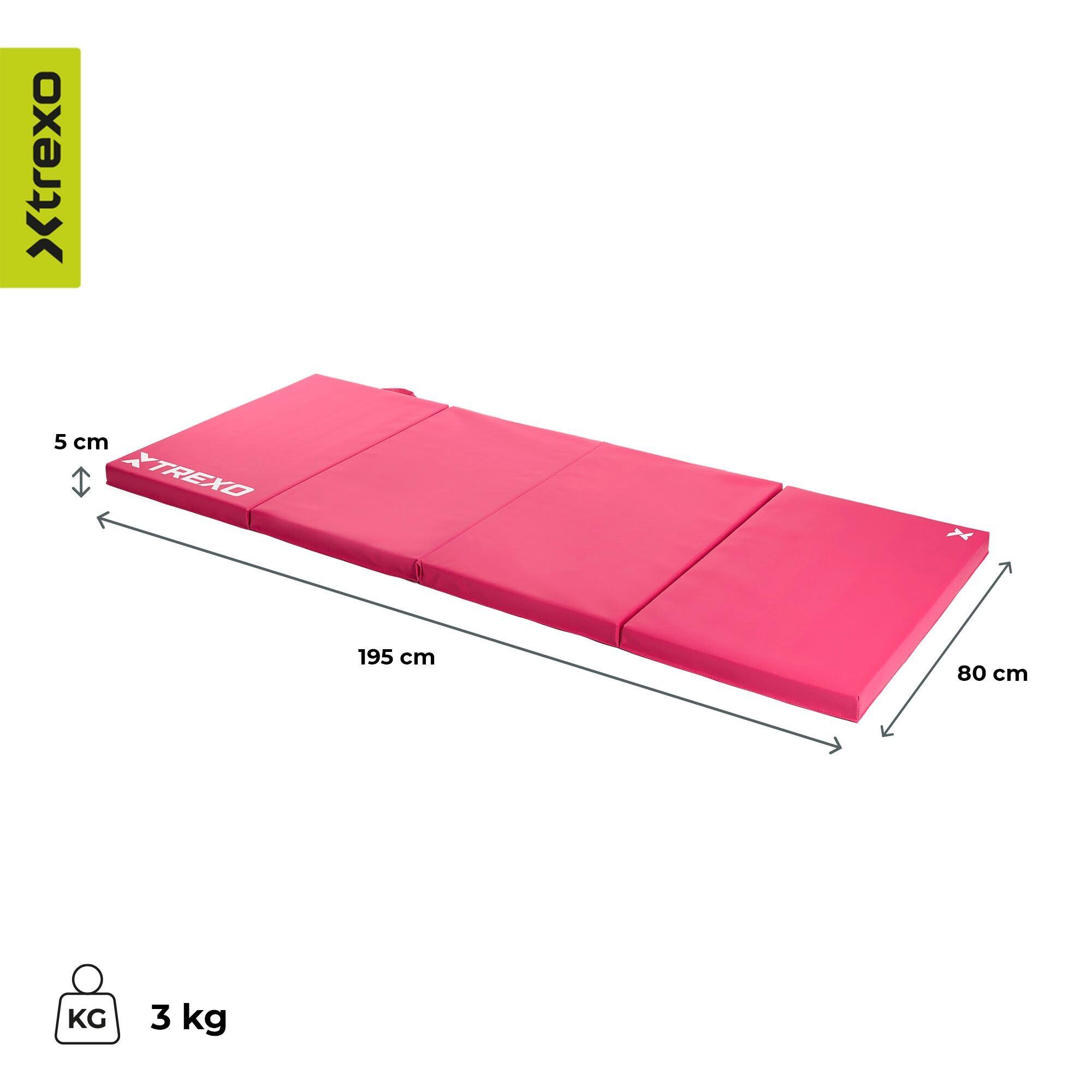 Colchão de ginástica dobrável XTREXO 195x80x5cm 3/7
